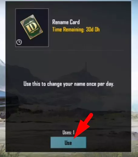 changing a character's name in PubG Mobile Step 4
